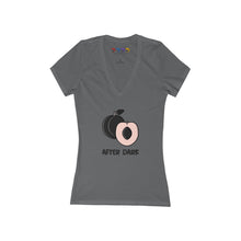 Load image into Gallery viewer, Peach After Dark Women&#39;s Jersey Short Sleeve Deep V-Neck Tee
