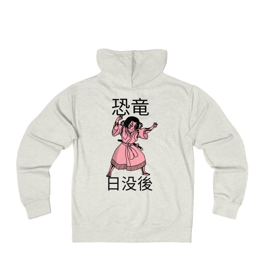Unisex Japanese After Dark Terry Zip Hoodie