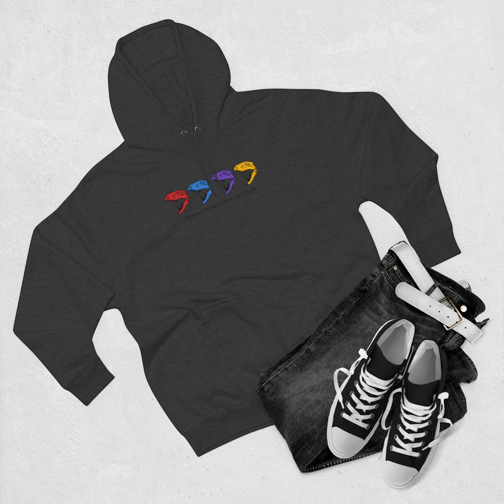 Premium Quad Dino Pullover Hoodie