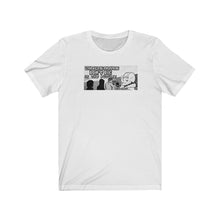 Load image into Gallery viewer, Dinosaurs Don&#39;t Die In The Future B&amp;W Jersey Short Sleeve Tee
