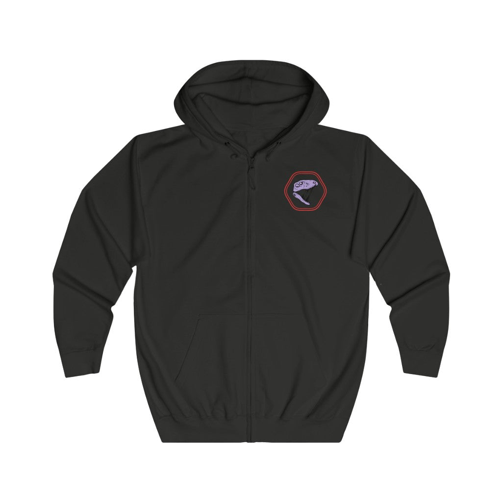 Abbreviated After Dark Unisex Full Zip Hoodie