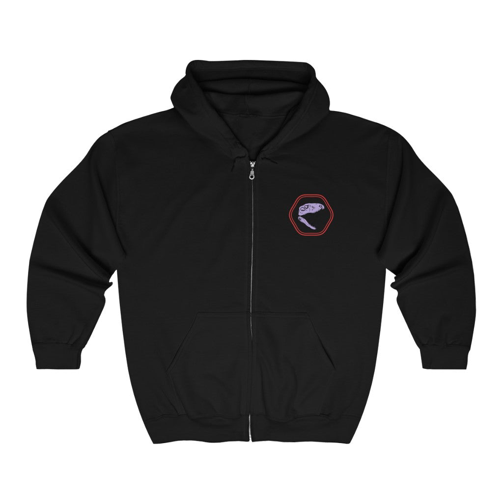 DF Rose Unisex Heavy Blend™ Full Zip Hoodie