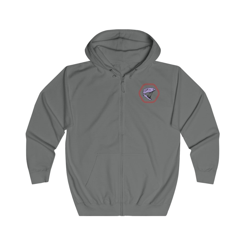Abbreviated After Dark Unisex Full Zip Hoodie