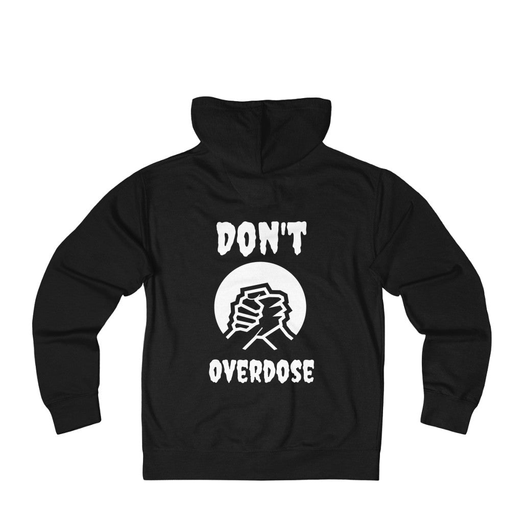 Unisex Don't OverdoseTerry Zip Hoodie