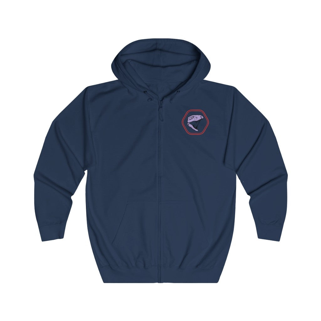 Abbreviated After Dark Unisex Full Zip Hoodie