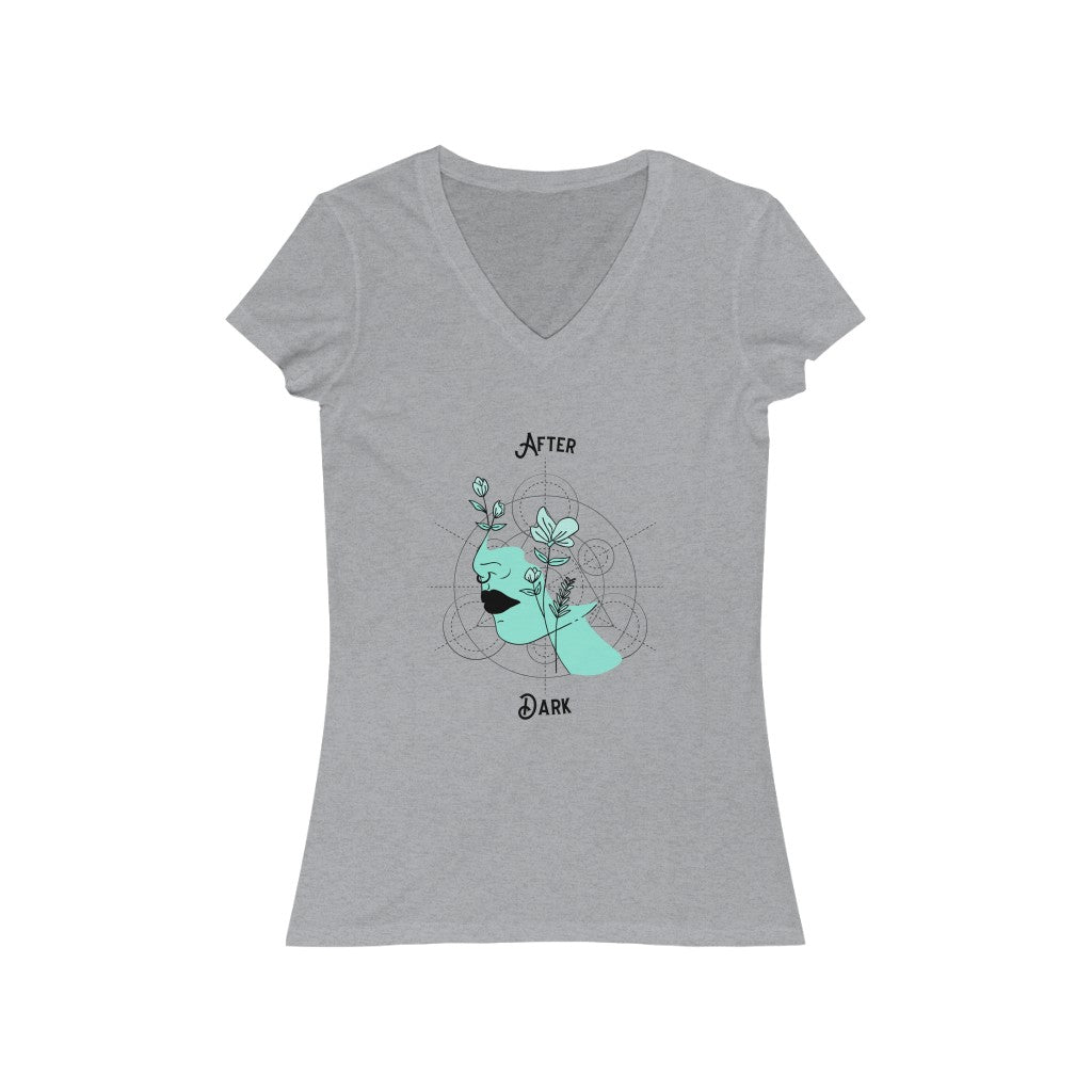 Womens "After Dark" Short Sleeve V-Neck Tee