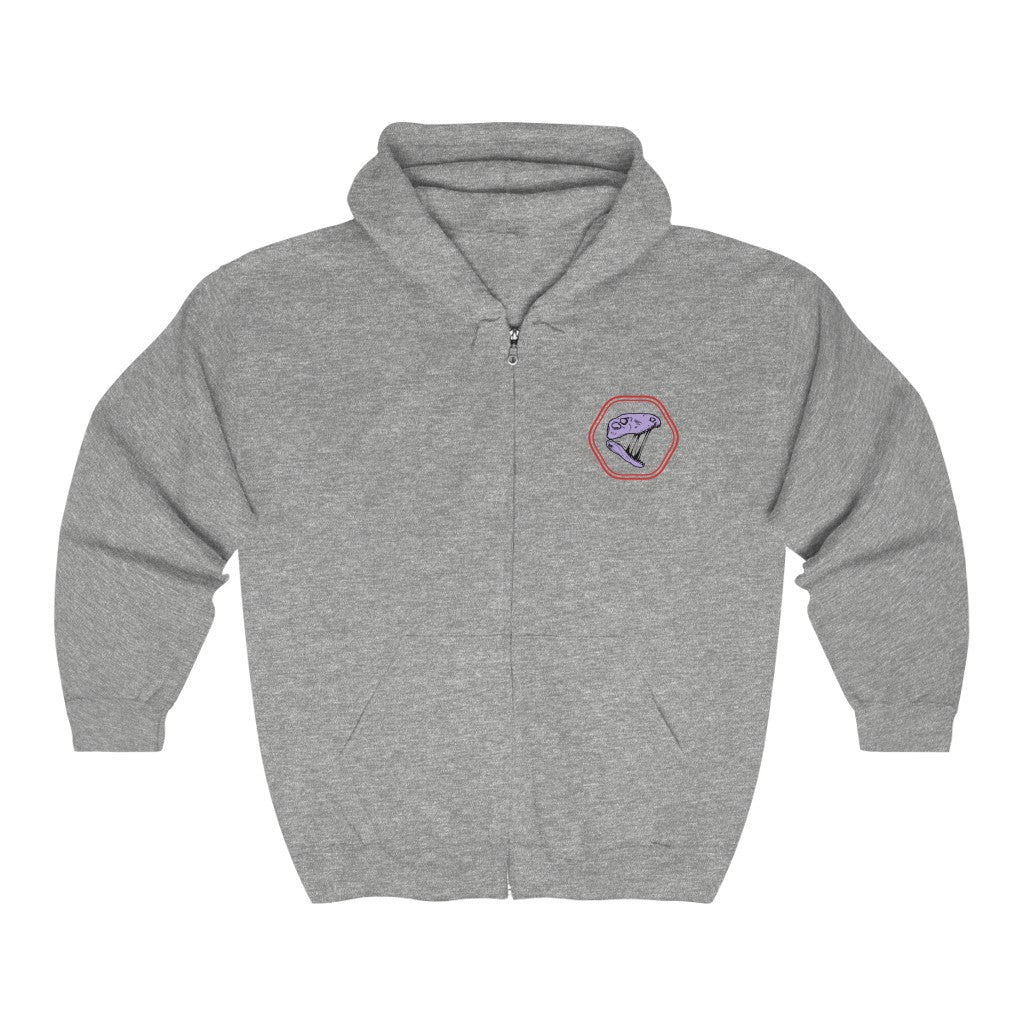 DF Rose Unisex Heavy Blend™ Full Zip Hoodie