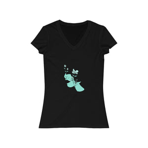 Womens "After Dark" Short Sleeve V-Neck Tee