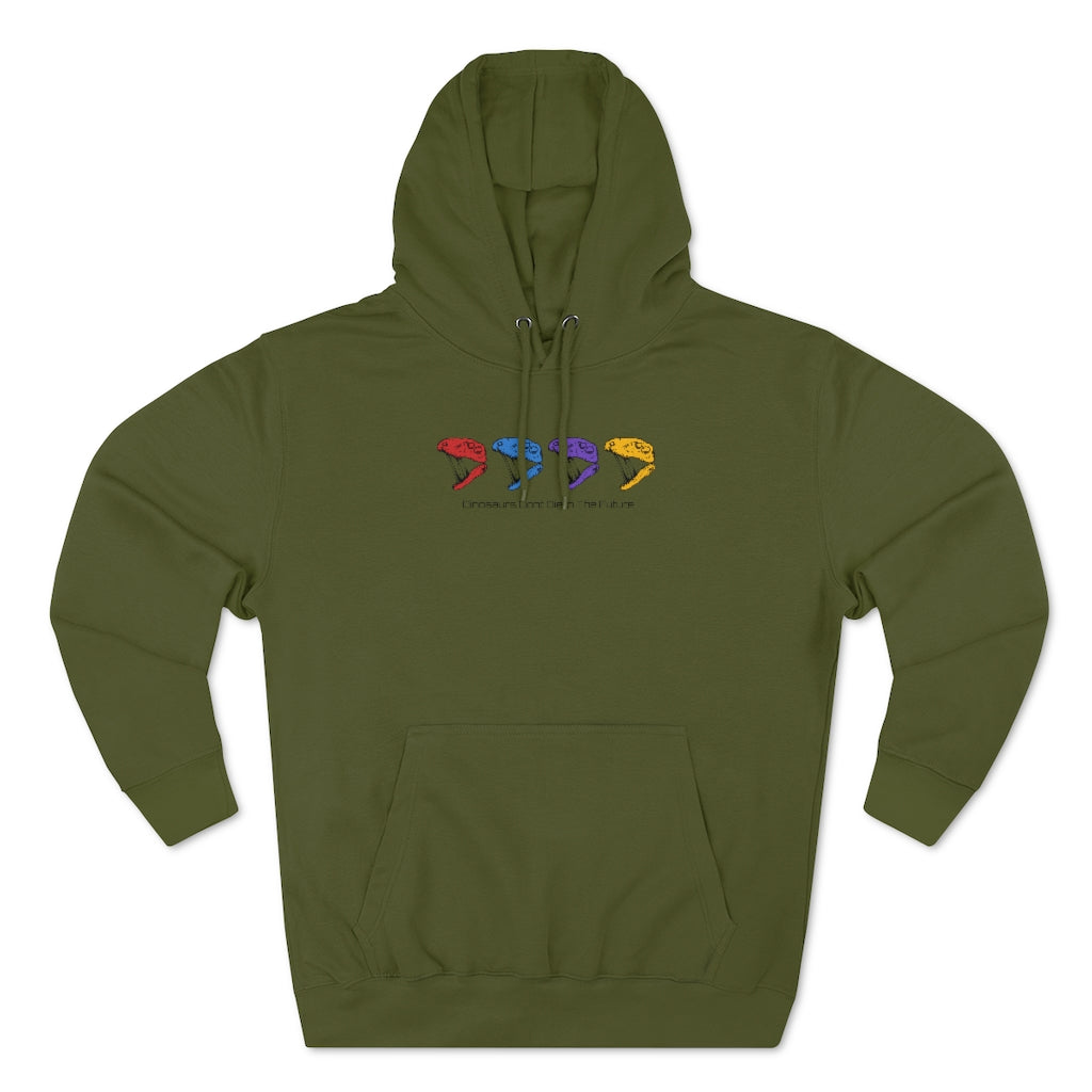 Premium Quad Dino Pullover Hoodie